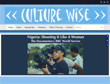 Tablet Screenshot of culturewise.org